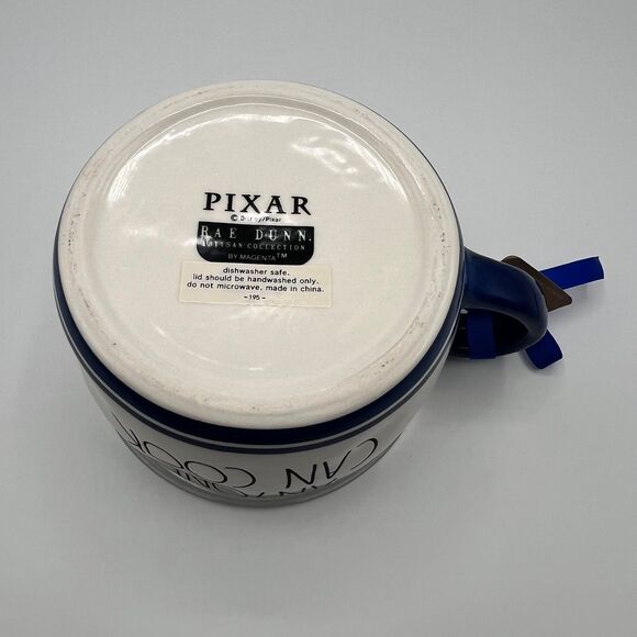 Rae Dunn Ratatouille ANYONE CAN COOK Double Sided Bowl Mug With Vented Lid ~ NEW - Picture 6 of 6